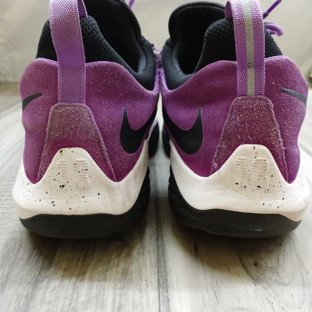 Nike PG 1 Bright Violet 2017 Purple Black White Suede Size 13 Paul George
